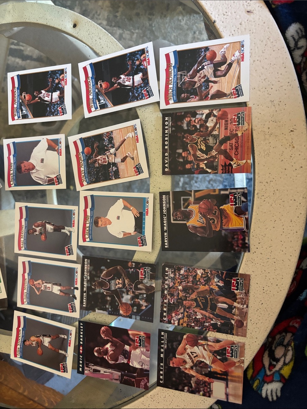Team USA 1992 NBA Basketball Trading Cards - Multi Player Lot